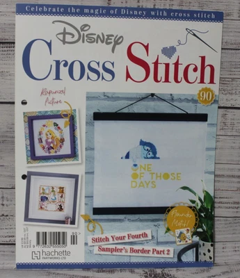 DISNEY HACHETTE cross stitch magazine ISSUE 90 please read description - Image 1 of 4