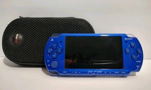Sony PSP 2001 Madden Edition Blue Console tested works Read Description - Picture 1 of 9
