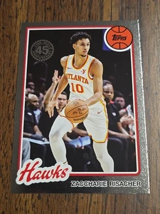 2025-26 Topps 45th Anniversary Foil #80BK-24 Zaccharie Risacher Atlanta Hawks - Picture 1 of 2