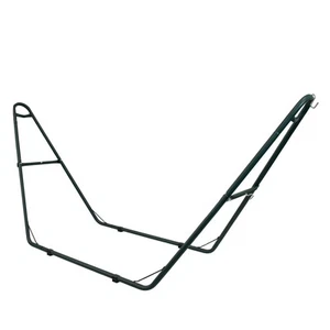 Powder-Coated Steel Universal Hammock Stand - Green - 124 in by Sunnydaze - Picture 1 of 12