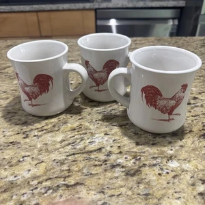 Tazza da caffè gallo pollo set da tre 12 oz fattoria cacao caldo Cpix - Foto 1 di 6