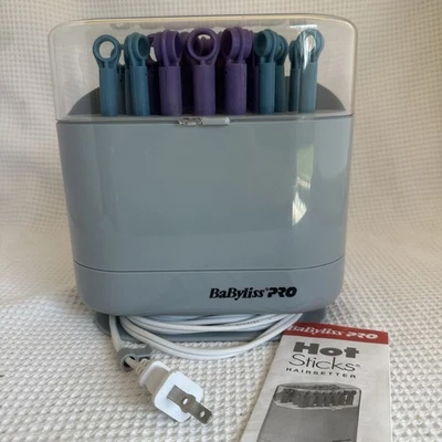 Babyliss Hot Sticks Pro Herramienta para Cabello de Goma 20 Rodillos Flexibles Modelo BABHS19R Clip Foto 1 de 4