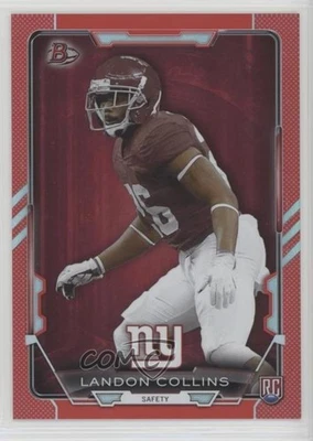 2015 Bowman Rookies Red Rainbow Foil /199 Landon Collins #38 RC - Image 1 of 2