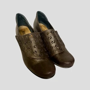 Zapatos botín zueco de tacón Naot Precious para mujer talla 41 tacones de cuero marrón - Imagen 1 de 9