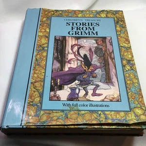 Stories from Grimm Children's Treasury fairy tales HC/DJ 1990s children's book - Imagen 1 de 13