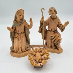 Statuine Natività Fontanini 4,25" Sacra Famiglia Bambino Gesù Maria Giuseppe Italia - Foto 1 di 8