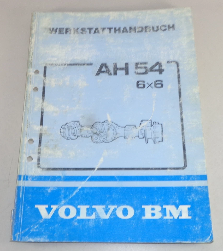 Manual De Taller Volvo BM Ejes De Transmisión AH 54 C / 54 K Estado 09/1985 - Imagen 1 de 1