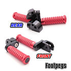 For Buell S1 Lightning All Year  25mm Lower Front Rear Foot Pegs Set Red