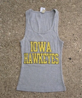 Camiseta sin mangas Iowa Hawkeyes gris ~ niñas grande L ~ gris Camp David niña Foto 1 de 4