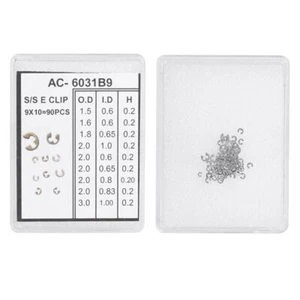 Chronograph Uhr Drücker Taste C-Clip E Clip Seegerring Ring90pcs von 9 Größen - Bild 1 von 7