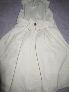 vguc Lilax ivory waffle weave party dress girl 8 free ship USA - Picture 1 of 2