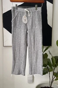 NWT Girl's BURTS BEES Organic Gray Sweatpants Lounge Pants Flared Size Small 5 - Picture 1 of 3