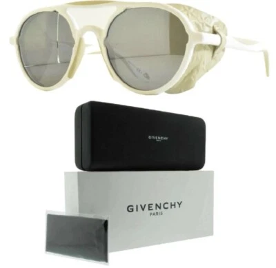 Gafas de sol unisex redondas de borde completo Givenchy GV 7038/S blanco roto/beige Foto 1 de 4