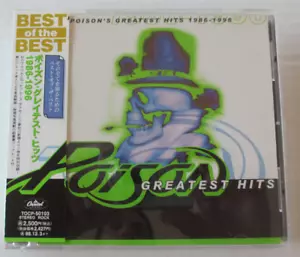 POISON- GREATEST HITS CD JAPAN 1996 80's HAIR METAL BONUS TRACKS TOCP-50103 - Picture 1 of 10