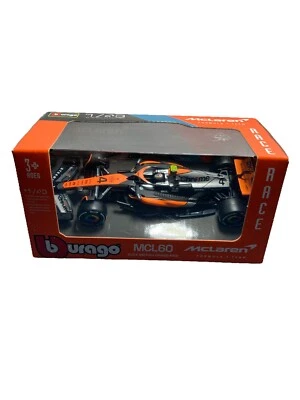 New Bburago F1 Racing MCL60 Team McLaren #4 LN4 Lando Norris 1:43 - Image 1 of 4
