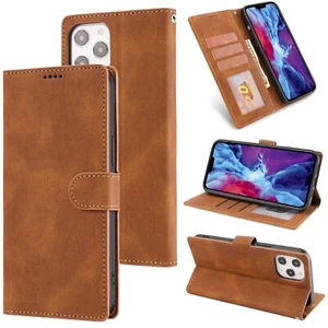 Flip Leather Wallet Stand Phone Case For iPhone 16 15 14 Pro Max Plus 13 11 12 - Picture 1 of 10