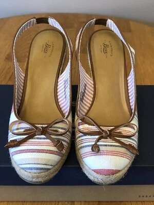 GH Bass Co Kim Mujer Rojo Multicolor Cuña Alpargata Sandalia Zapato 9 M Foto 1 de 4