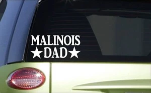 Malinois Dad *H836* 8 pulgadas calcomanía adhesiva schutzhund mordedura manga policía - Imagen 1 de 1