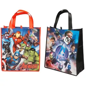 2x AVENGERS Reusable Tote Shopping Bag School Birthday Halloween Easter Gift Bag - Picture 1 of 3