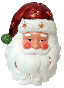 Home Reflections Christmas Santa Claus Flameless LED Candle Luminary with Timer - Picture 1 of 5