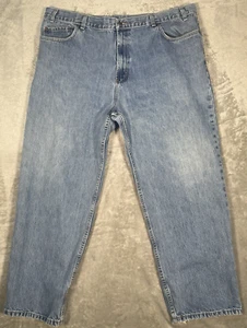 Pantalones de mezclilla Kirkland para hombre 42X29 Signature tiro alto recto azul cremallera mosca - Imagen 1 de 14