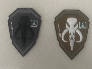 Mandalorian Logo Hook and Loop Patch Badge Star Wars airsoft Din Djarin - Picture 1 of 7