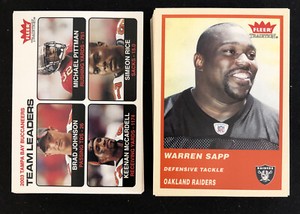 2004 Fleer Tradition Football Cards Singles You Pick