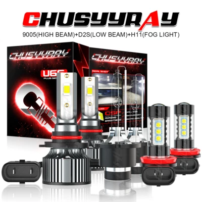 Para For Infiniti M35 2006-2010 HID/LED faro alto haz bajo+Kit de luz antiniebla — 第 1/4 张图片