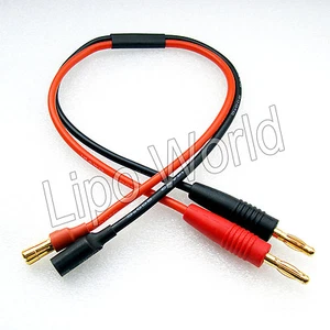 4mm Bananenstecker auf 5.5mm Goldstecker Goldkontakte Ladekabel Adapter imax B6 - Picture 1 of 1