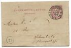 BELGIUM old Postal Stationery Cover 1888 Anvers station cancel