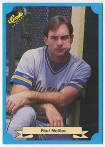 1988 Classic Blue #232 Paul Molitor Milwaukee Brewers - Picture 1 of 2