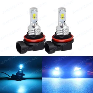H11 LED Headlight Super Bright Bulbs Kit 8000K Blue 330000LM HIGH/LOW Beam 2x - Picture 1 of 12