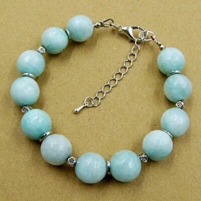 Larimar Armband Damen Edelstein Armkettchen Geburtstag Geschenk  M9 Bailysbeads® - Bild 1 von 3