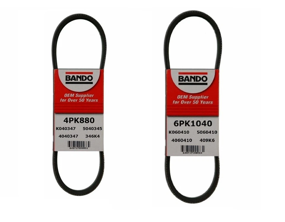 Juego de correas Bando AC/PWR/ALT 4PK880/6PK1040 PARA Toyota Highlander V6 2001-2003 Foto 1 de 1