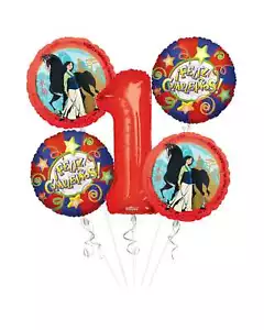 Mulan iFeliz Cumpleanos Ballon Bouquet (5 Luftballons) Viva Party - Bild 1 von 10