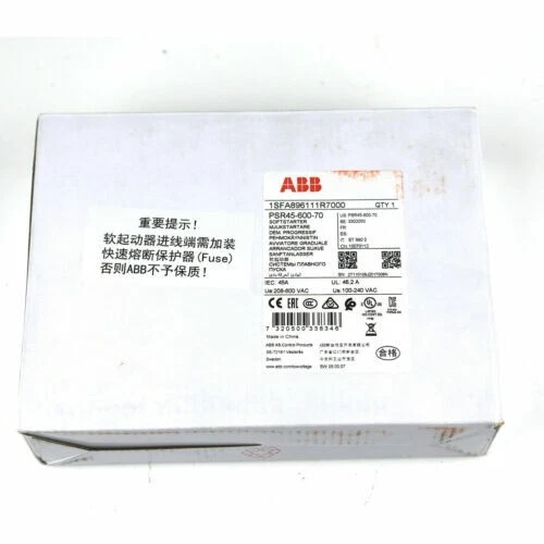 1 year warranty DHL express New In Box ABB PSR45-600-70 Soft Starter PSR4560070 - Image 1 of 4