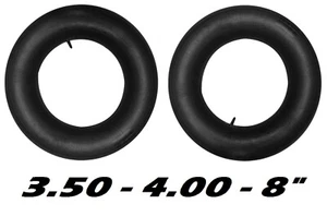2 x INNER TUBE RUBBER WHEEL BARROW MOPED ATV MX QUAD TRIKE 3.50-4.00 8AV - Picture 1 of 1