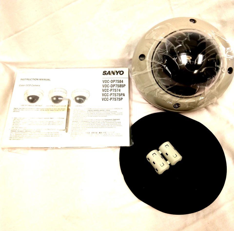 Sanyo VDC-DP7584 Vandal-Resistant Outdoor Dome camera - Image 1 of 4