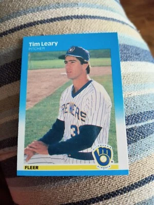 TIM LEARY 1987 FLEER GLOSSY #348 FREE SHIPPING - Image 1 of 2