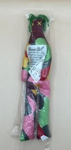 MUÑECA MALDITA SEA, vudú multicolor con pelo verde 12 pulgadas de alto nueva con etiquetas - Imagen 1 de 2