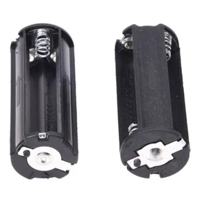 3 x (2 pezzi supporto batteria nero per batterie 3 x 1,5 V AAA torchio tascabile e1t - Foto 1 di 4