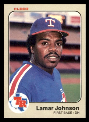 1983 Fleer Lamar Johnson    #571 Texas Rangers - Image 1 of 2