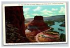 Vintage 1949 Postcard Toll Gate Rock Lincoln Highway Green River Wyoming