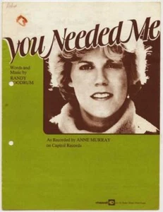 Anne Murray You Needed Me Sheet Music - Picture 1 of 1