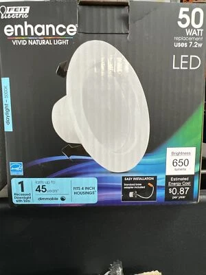 Feit Electric 3908183 7.2 watt 4 in. Enhance White LED Retrofit Kit Pack of 6 - Image 1 of 3