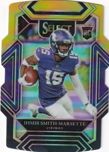 🏈 2021 SELECT BLACK & GOLD DIE CUT - IHMIR SMITH-MARSETTE RC #282 VIKINGS - Picture 1 of 1
