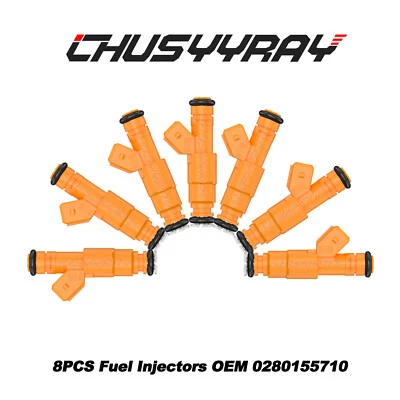 Juego (8) Inyectores de combustible OEM 0280155710 PARA 1994-1998 Lincoln Town Car 4,6 L V8 Foto 1 de 4