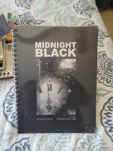 Midnight Black 9x12 blickdichter Medienblock (50 Blatt) Creative Mark NEU VERSIEGELT - Bild 1 von 2