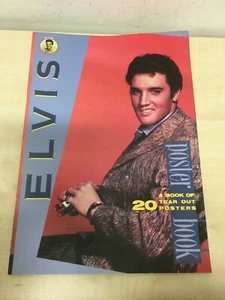 LIBRO ELVIS POSTER BOOK 20 TEAR OUT POSTERS BOOK A 10 YEAR COMMEMORATION 1987 - Foto 1 di 3