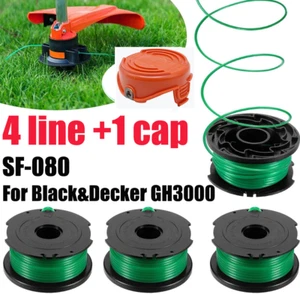 SF-080 String Trimmer Spool Line Cap Replacement For Black & Decker GH3000 Model - Picture 1 of 26